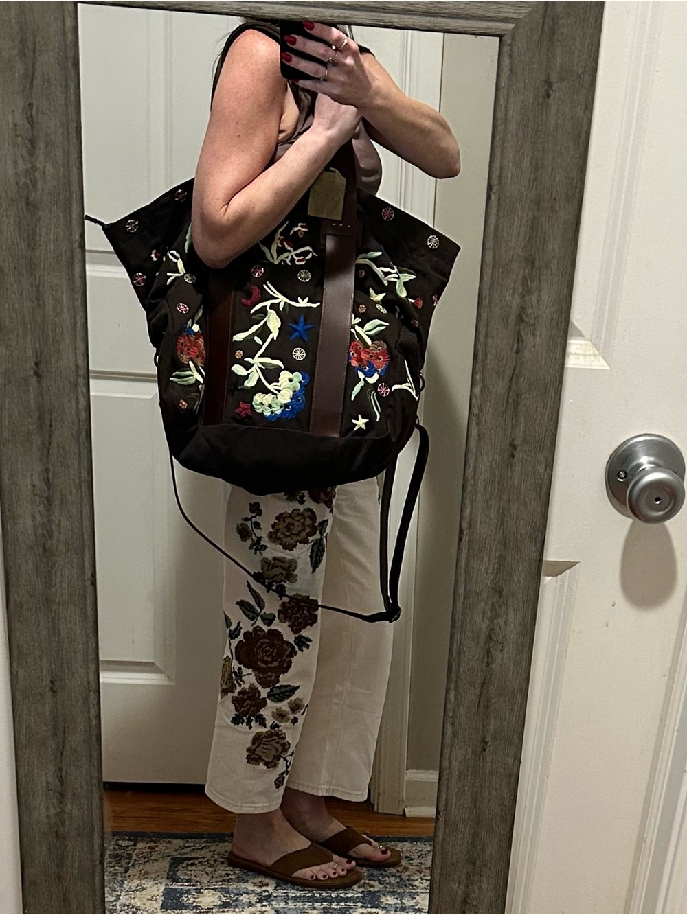 NWT We The Free x The Falls Long Weekend Bag in Olive - Picture 6 of 16